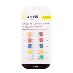 Набір запобіжників SOLAR "міні" AF311, 10 шт.